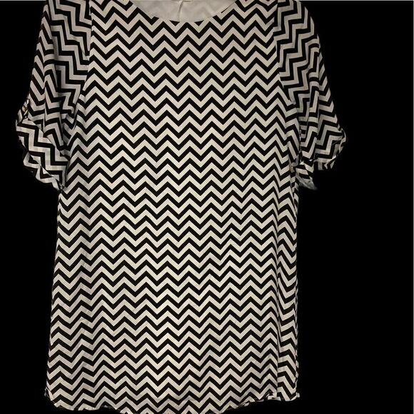EVERLY, dress/Tunic,blk&white,M‎ - Picture 1 of 10